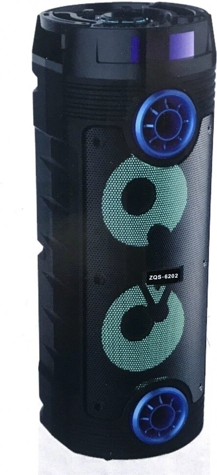 Портативная колонка BT SPEAKER ZQS-6202 черный от компании MetSnab - фото 1