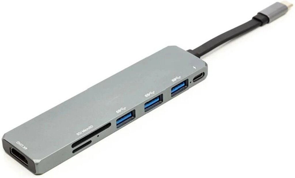 PowerPlant USB 3.1 Type-C - USB Hub, HDMI, Card Reader CA912094 от компании MetSnab - фото 1