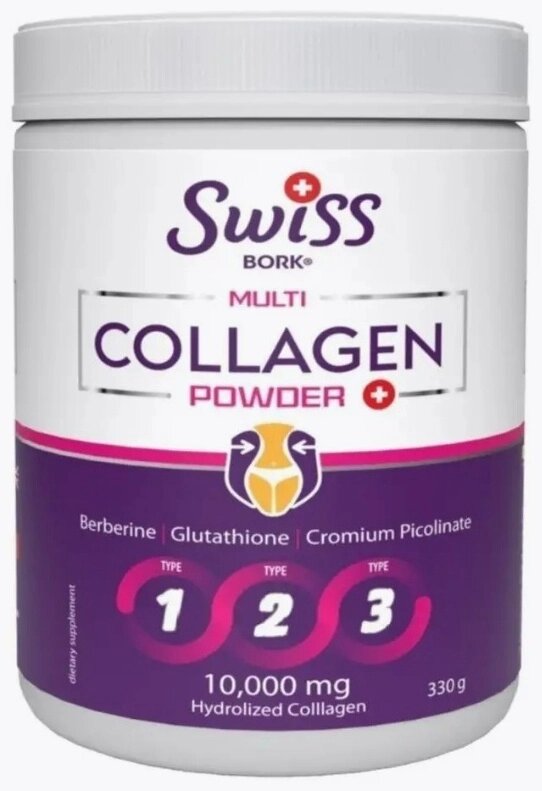 Препарат для укрепления связок и суставов Swiss Bork Multi Collagen Powder 330 г от компании MetSnab - фото 1