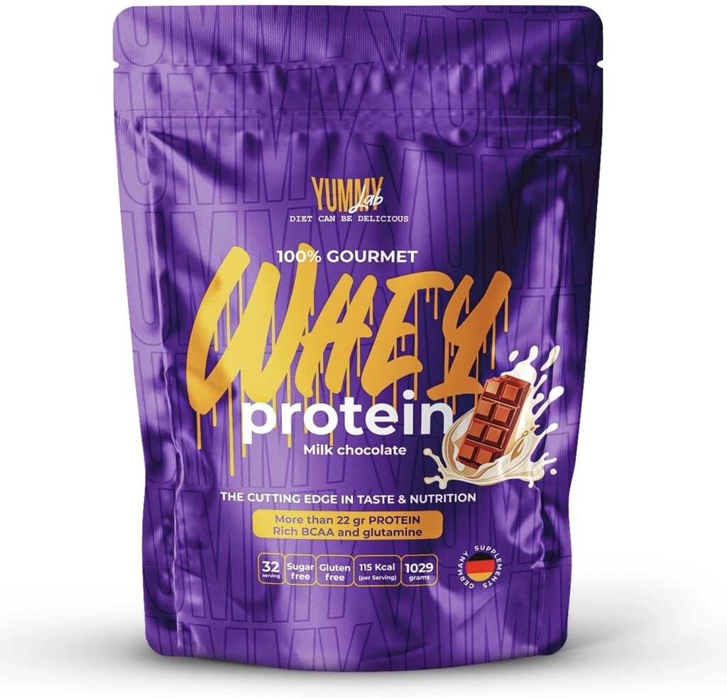 Протеин YummyLab 100% gourmet WHEY PROTEIN молочный шоколад 950 г от компании MetSnab - фото 1