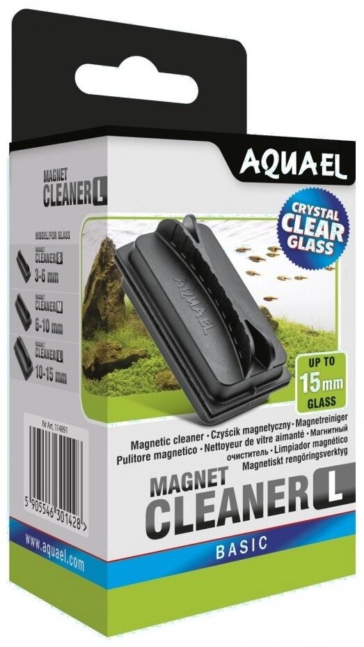 Скребок магнитный AQUAEL Magnet cleaner L пластик 11.5 см от компании MetSnab - фото 1