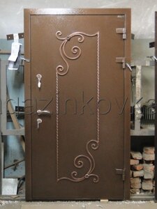 Дверь кованая «Клоранс Х» металлическая с ковкой
