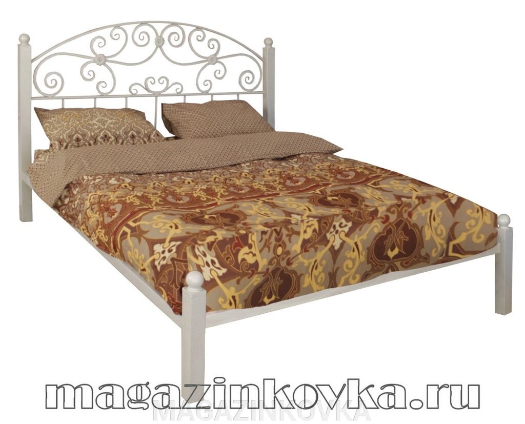 Кровать кованая «Верона X» двуспальная металлическая от компании MAGAZINKOVKA - фото 1