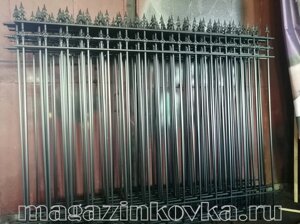Забор кованый металлический «Юлия X» в Москве от компании MAGAZINKOVKA