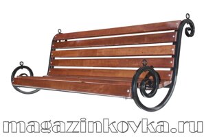 Скамейка - люлька «Качели Дуэт Х» кованая металлическая в Москве от компании MAGAZINKOVKA