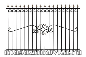 Забор кованый металлический «Венера X»