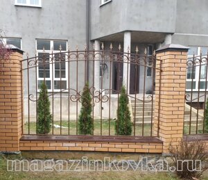 Забор кованый металлический «Агния X» в Москве от компании MAGAZINKOVKA