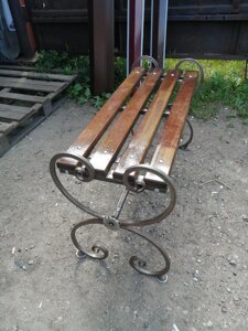 Скамейка ритуальная кованая металлическая «Бабочка Х" в Москве от компании MAGAZINKOVKA