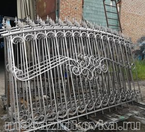 Забор кованый металлический «Александра X» в Москве от компании MAGAZINKOVKA