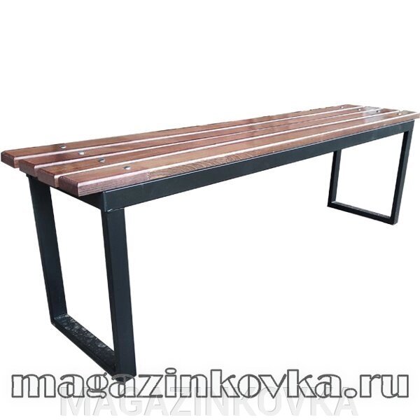 Скамейка «Лофт 2м Х» кованая металлическая от компании MAGAZINKOVKA - фото 1