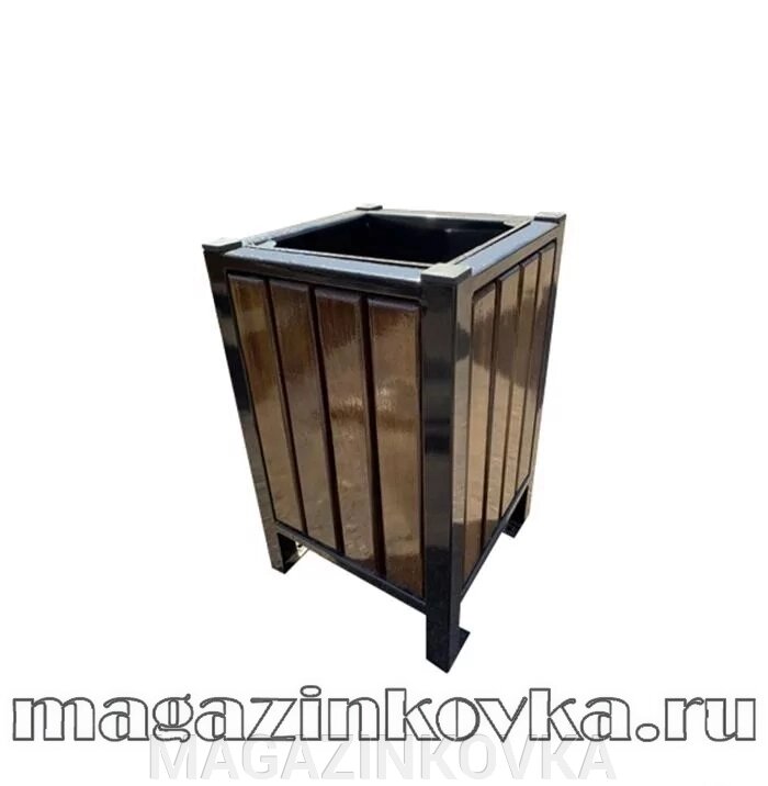 Урна кованая «Модерн 2Х» уличная металлическая от компании MAGAZINKOVKA - фото 1