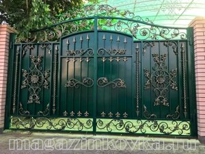 Ворота кованые «Палермо Х» металлические арочные
