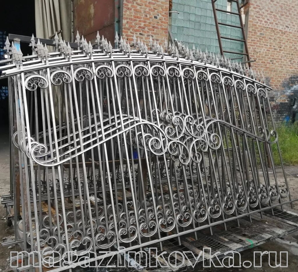 Забор кованый металлический «Александра X» от компании MAGAZINKOVKA - фото 1