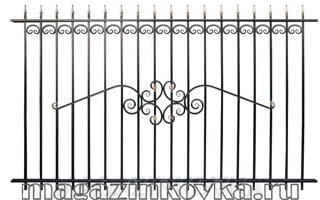 Забор кованый металлический «Диана X» от компании MAGAZINKOVKA - фото 1