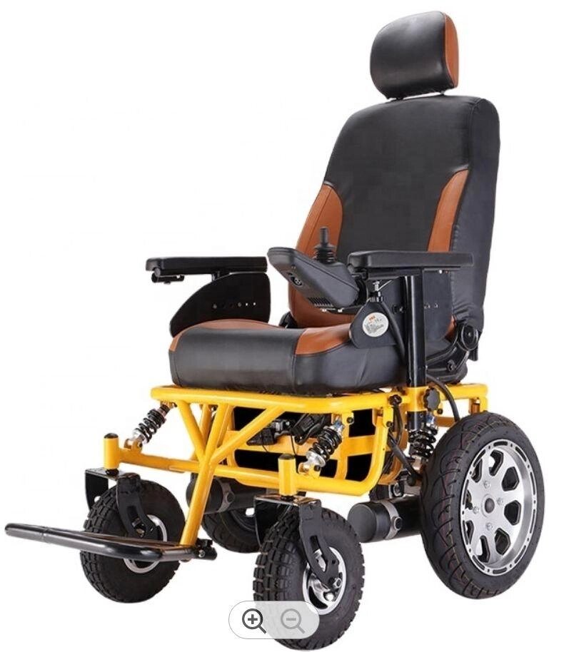 Инвалидная электрическая коляска уличная SD041 с амортизаторами от компании motorkolesa - фото 1