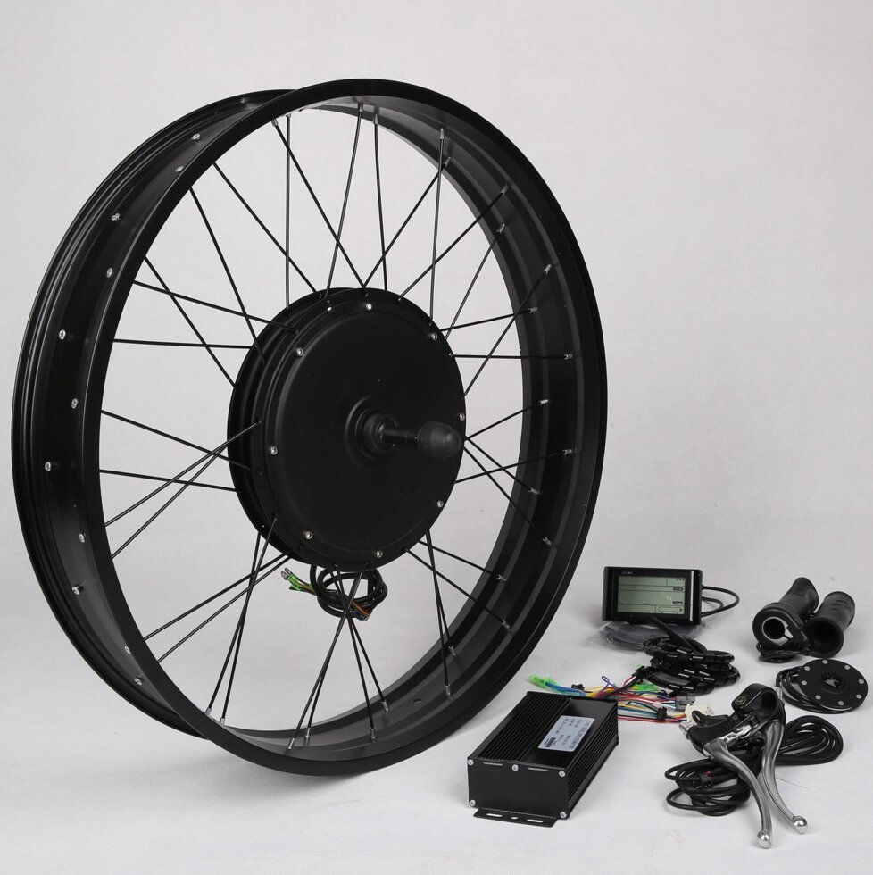 Комплект мотор-колесо 1000 Вт для электровелосипеда фэтбайк от компании motorkolesa - фото 1