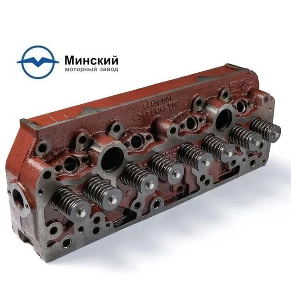 Головка блока цилиндров Д-240 МТЗ-80 с клапанами 240-1003012-а1 от компании Склад запчастей Старый Оскол - фото 1