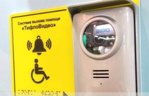 Комплект системы вызова помощи ТифлоВидео кнопка и видео приемник