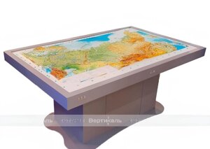 Карта России тактильно-звуковая 3D с микролифтом 800x1527x1880 мм