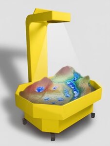 Интерактивная песочница-стол, размеры 225х147х107 см