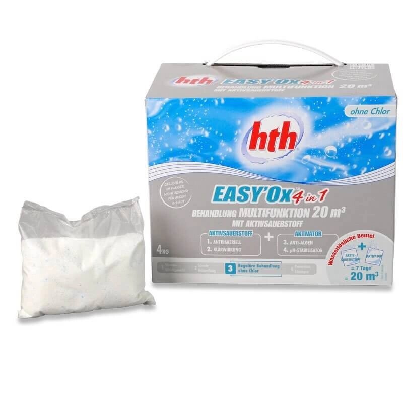 Многофункциональный препарат HTH EASYOx 4 в 1 на основе активного кислорода, 4 кг от компании ООО "Абрис" - фото 1