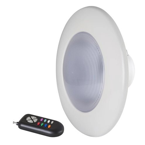 Светильник светодиодный &quot;Available&quot; с оправой ABS-пластик белый, RGB, 15 Вт, 12 В, 900 лм, с пультом - обзор