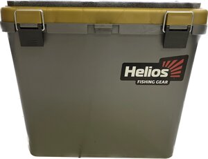 Ящик зимний Helios односекционный 19л серый/золотой