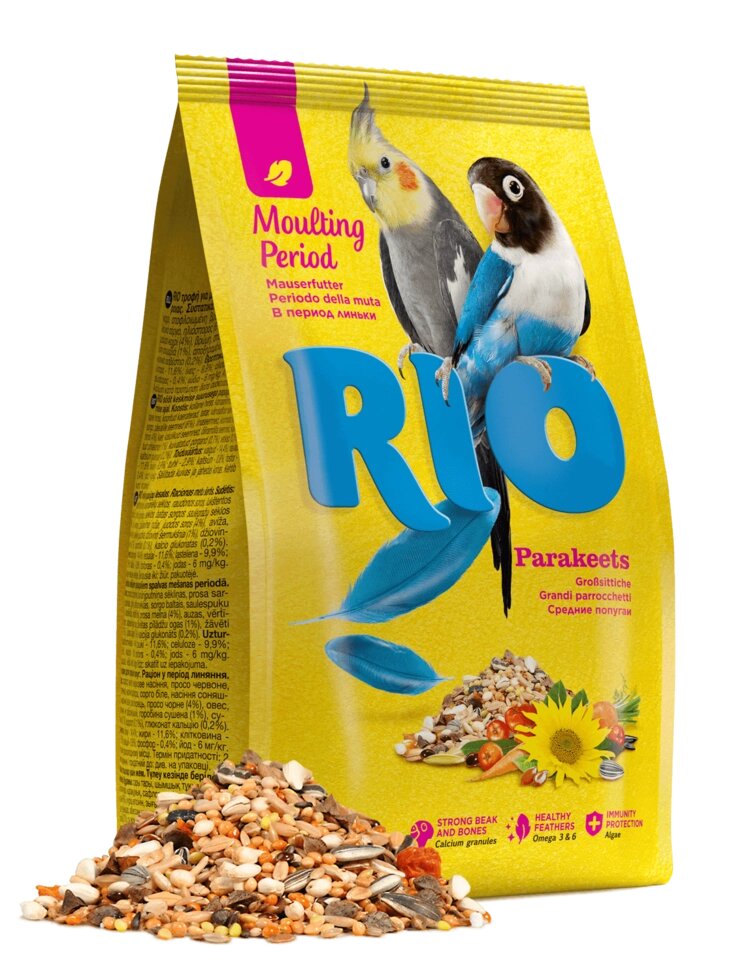Рио для средних попугаев в период линьки 1кг от компании Природа66 - фото 1