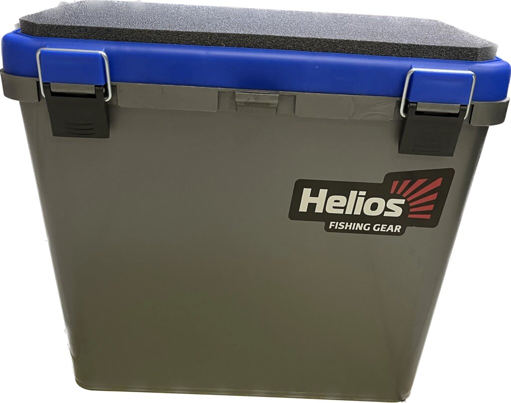 Ящик зимний Helios односекционный 19л серый/синий от компании Природа66 - фото 1