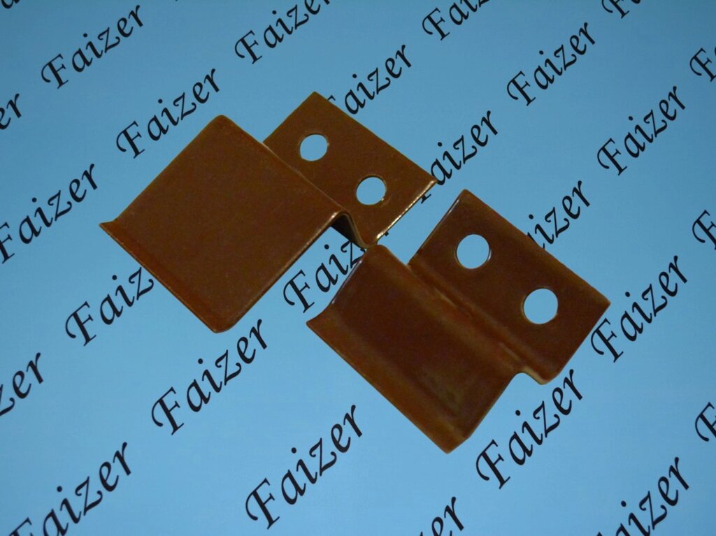 Крепление москитной сетки верх-низ металл (коричневый) от компании Компания «Файзер» - фото 1