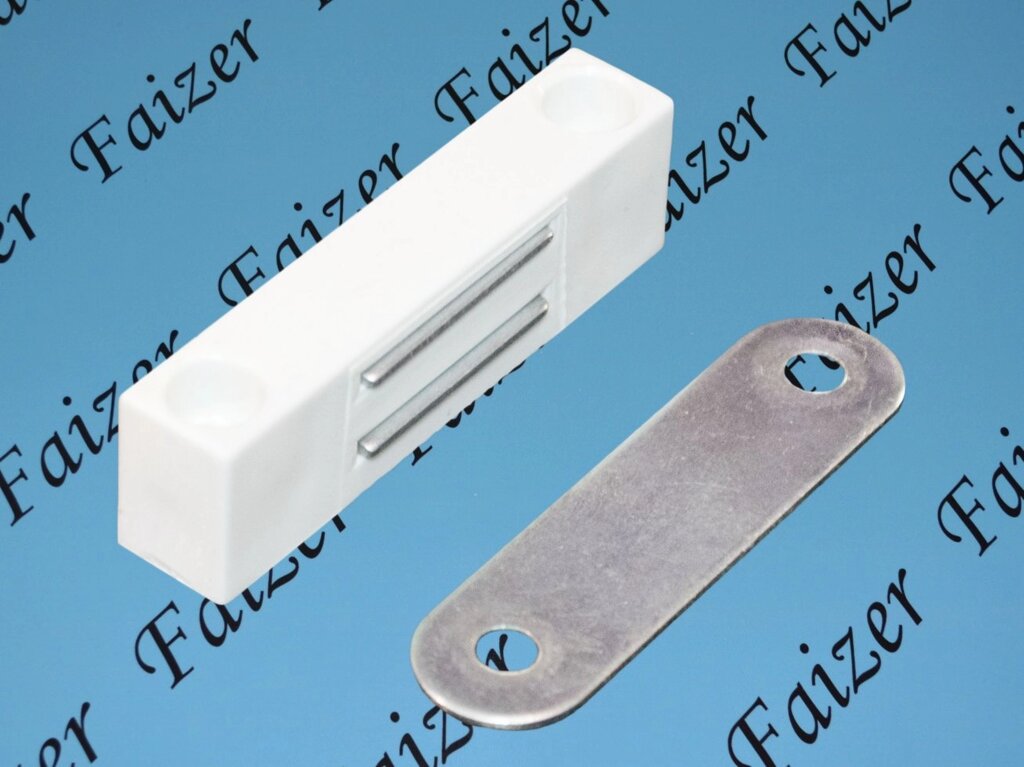 Магнитный фиксатор москитной сетки узкий (белый) от компании Компания «Файзер» - фото 1