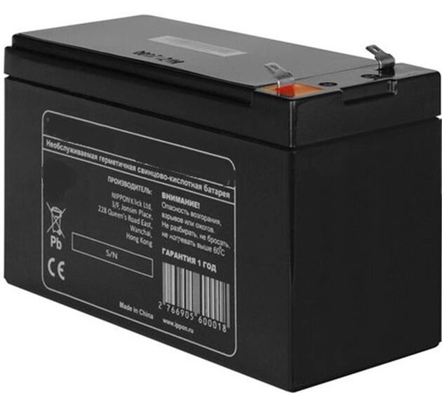 Аккумулятор для тележки WH-25ES 6V/1Ah свинцово-кислотный (WET battery) от компании ГК Автооборудование - фото 1