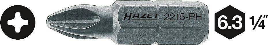 Бита крестообразная PH1 HAZET 2215-PH1 от компании ГК Автооборудование - фото 1