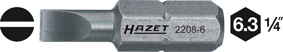 Бита с прямым шлицом HAZET 2208-10 от компании ГК Автооборудование - фото 1