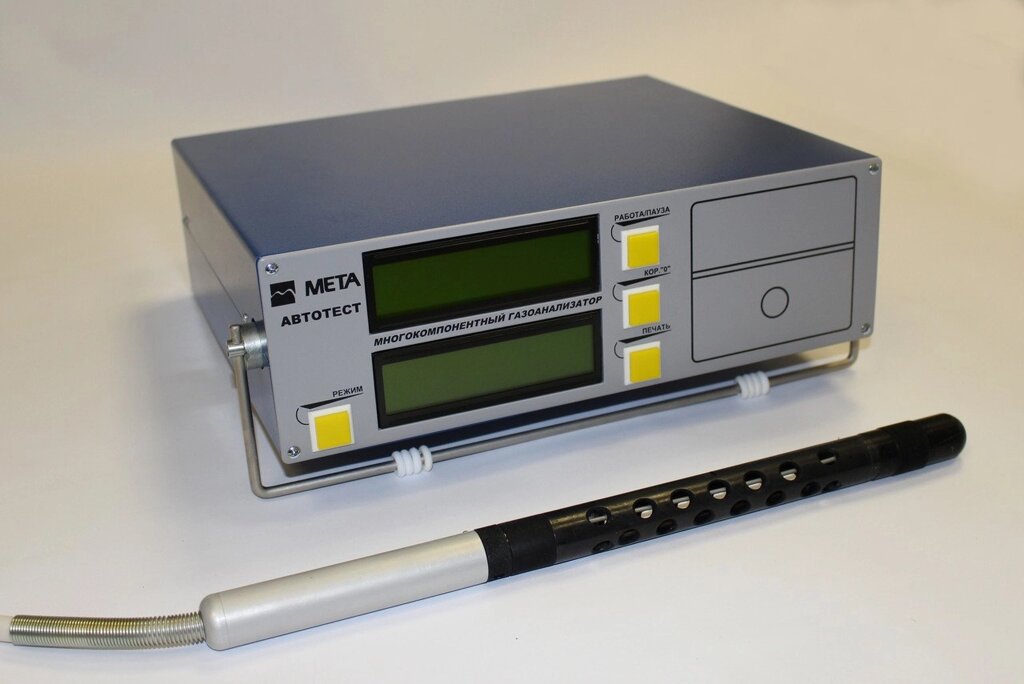 Двухкомпонентный газоанализатор МЕТА Автотест-01.04 (2 кл) с каналом измерения дымности от компании ГК Автооборудование - фото 1