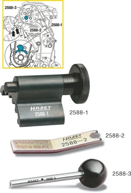 Фиксаторы для замены приводного ремня HAZET 2588/3 от компании ГК Автооборудование - фото 1