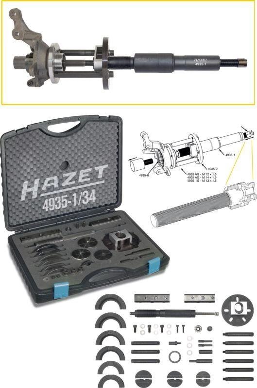 Гайка с фланцем шестигранная M14 HAZET 4935-45-M14 от компании ГК Автооборудование - фото 1