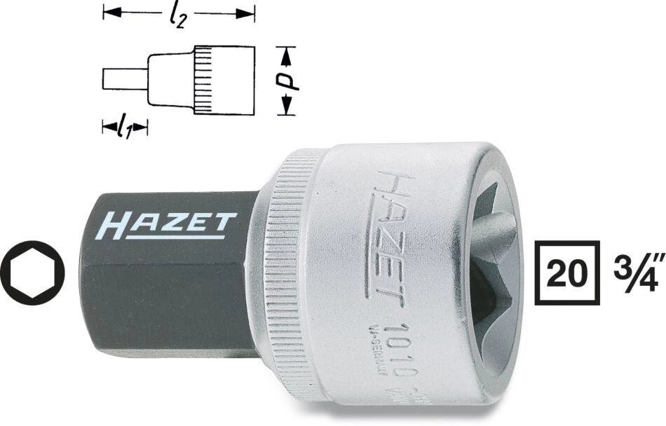 Головка с шестигранной вставкой HAZET 1010-14 от компании ГК Автооборудование - фото 1