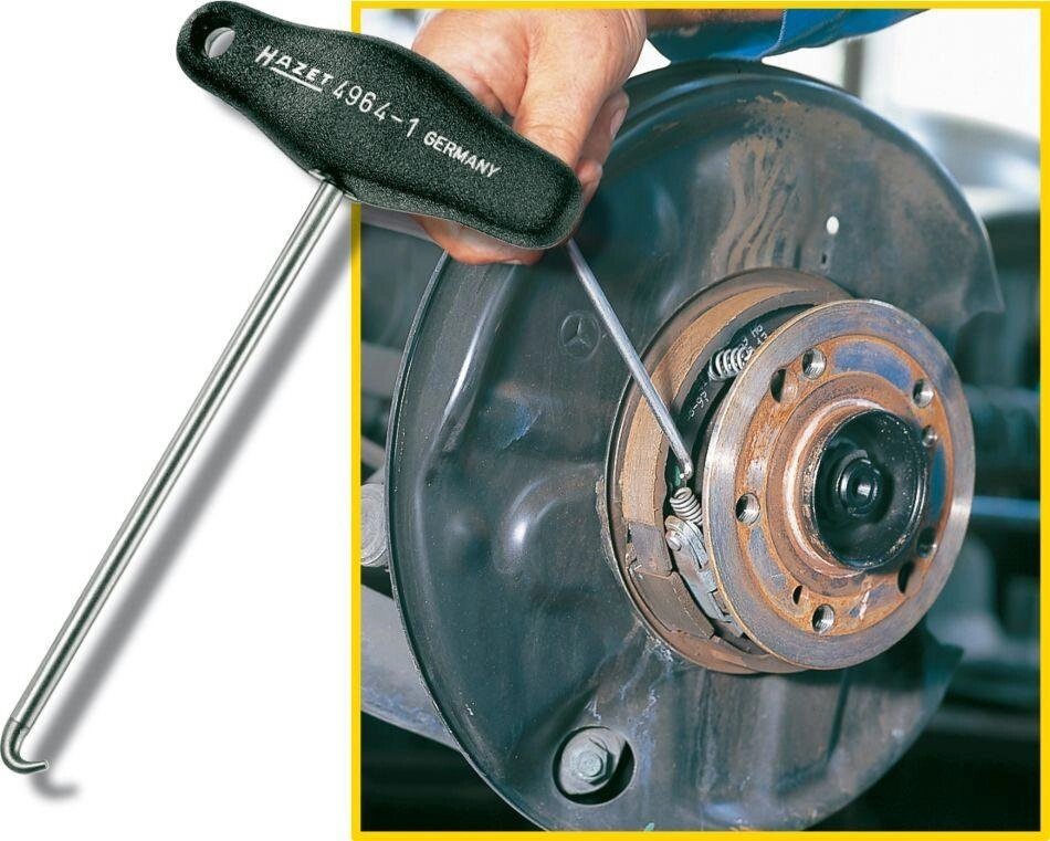 Инструмент для снятия/установки пружин колодок ручного тормоза HAZET 4964-1 от компании ГК Автооборудование - фото 1