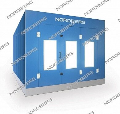 Кабина покрасочной камеры NORDBERG STANDART с основанием от компании ГК Автооборудование - фото 1