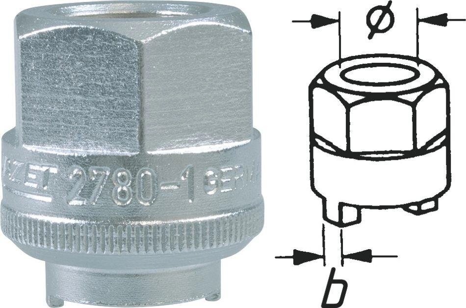 Ключ цапфовый для амортизаторов HAZET 2780-1 от компании ГК Автооборудование - фото 1