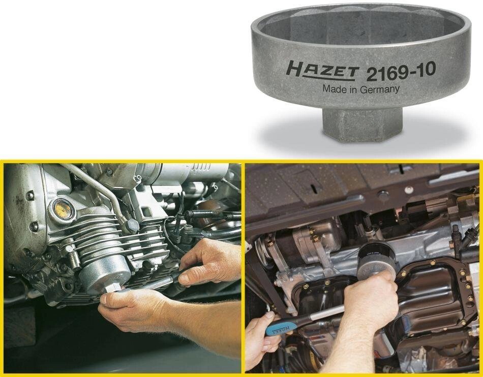 Ключ для масляных фильтров HAZET 2169-10 от компании ГК Автооборудование - фото 1