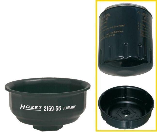 Ключ для масляных фильтров HAZET 2169-66 от компании ГК Автооборудование - фото 1