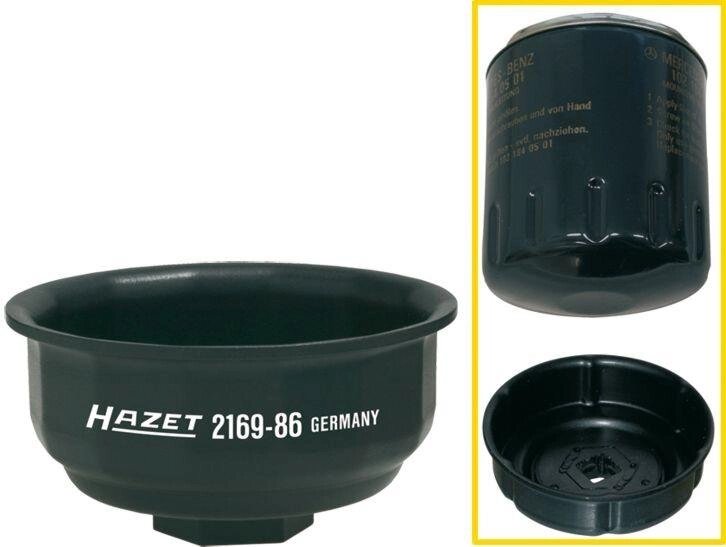 Ключ для масляных фильтров HAZET 2169-86 от компании ГК Автооборудование - фото 1