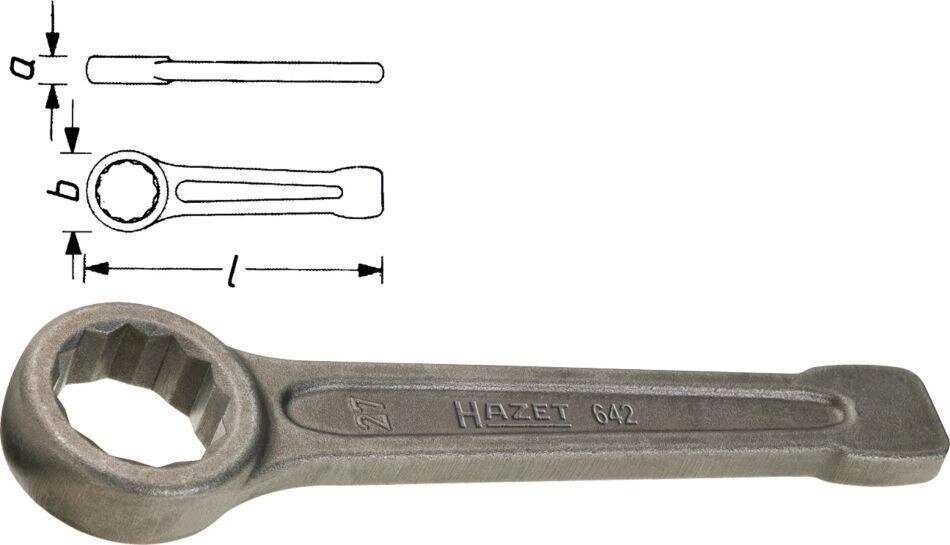 Ключ накидной ударный HAZET 642-100 от компании ГК Автооборудование - фото 1