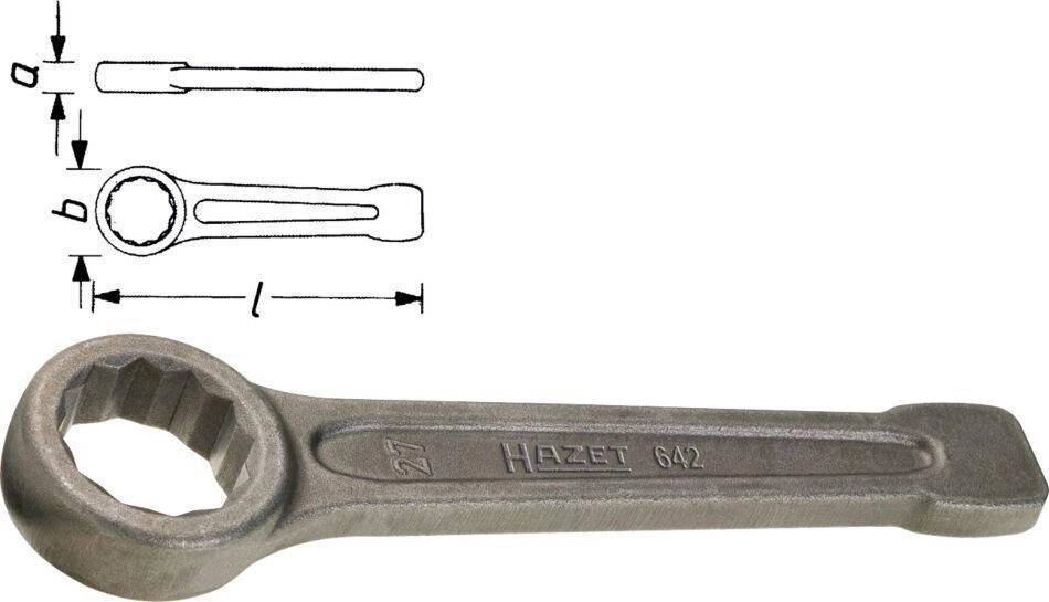 Ключ накидной ударный HAZET 642-32 от компании ГК Автооборудование - фото 1