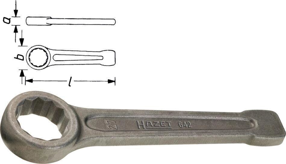 Ключ накидной ударный HAZET 642-50 от компании ГК Автооборудование - фото 1