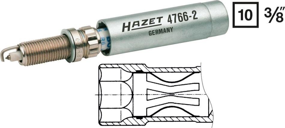 Ключ свечной HAZET 4766-2 от компании ГК Автооборудование - фото 1
