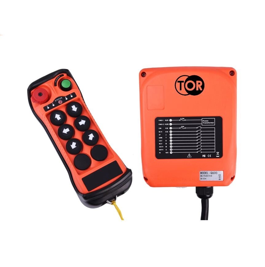 Комплект радиоуправления TOR Q600 (380В, 6 кнопок) от компании ГК Автооборудование - фото 1