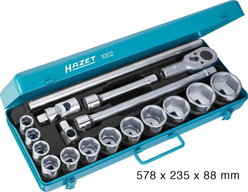 Набор торцевых ключей HAZET 1002 от компании ГК Автооборудование - фото 1
